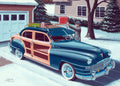2026 Holiday Cards - 1948 Chrysler Town and Country