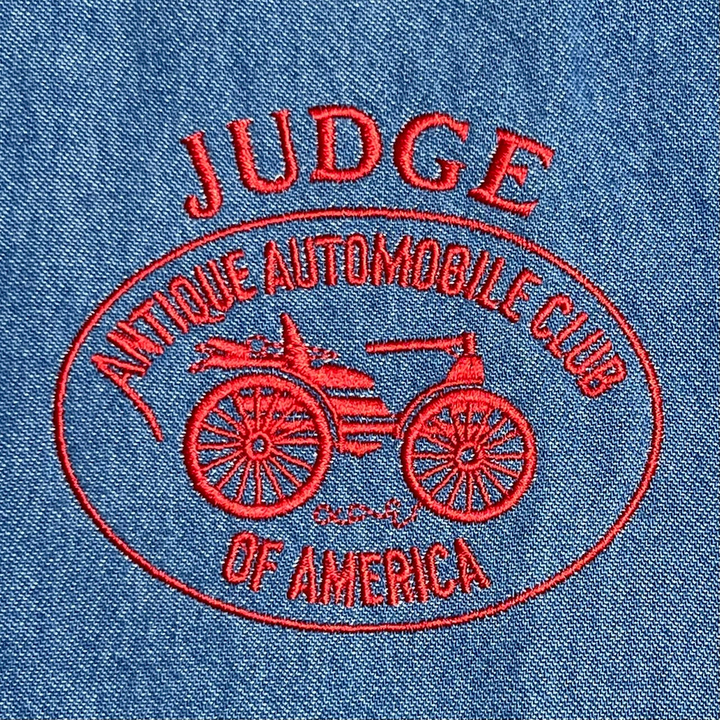 Mens Short Sleeve Denim Judge Shirt