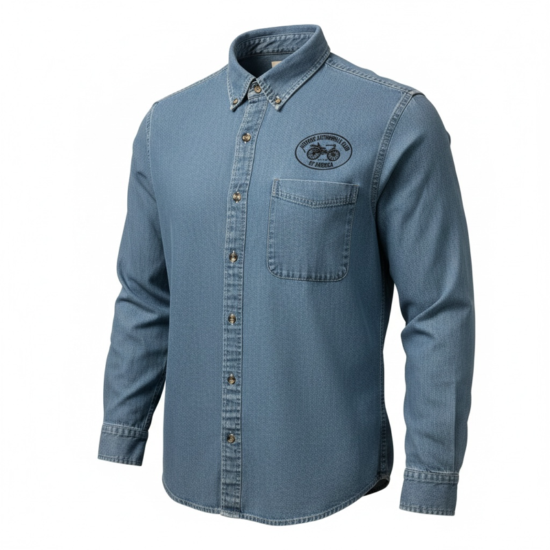 Mens Long Sleeve Denim Shirt