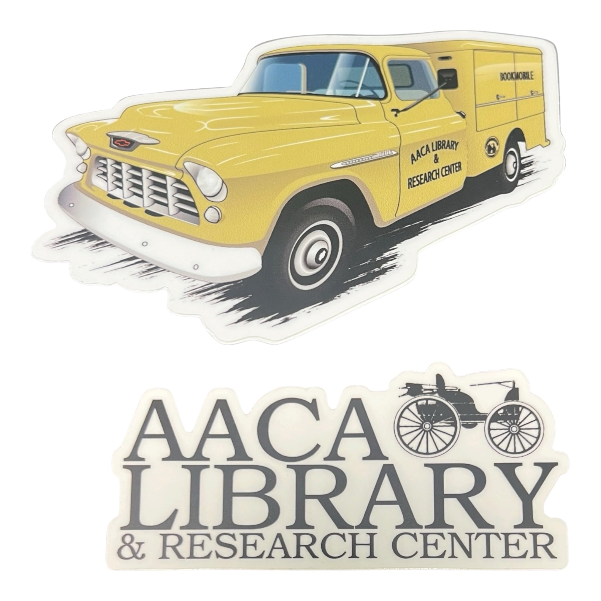 AACA Library & Research Center Sticker 4-Pack