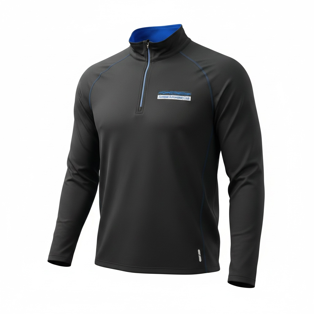 Mens Quarter-Zip Performance Long Sleeve Pullover