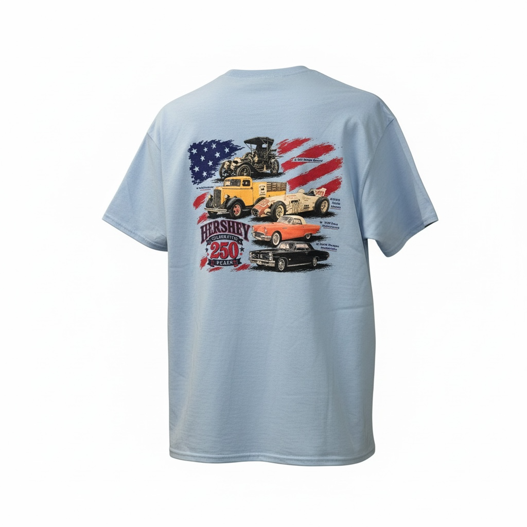 AACA America's 250th Anniversary Hershey Short Sleeve T-Shirt in Blue