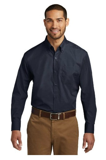 Mens Carefree Poplin Shirt