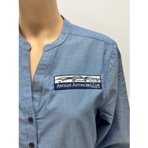 Port Authority® Ladies Long Sleeve Moonlight Blue Chambray Easy Care Shirt
