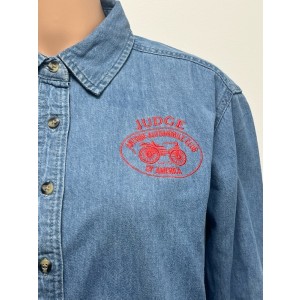 Ladies Long Sleeve Denim Judge Shirt