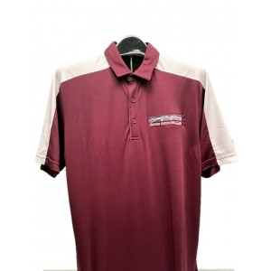 Burgundy Mens Augusta Sportswear Polo