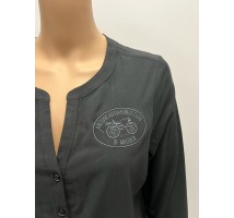 Port Authority Ladies Henley Tunic - Black