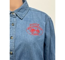 Ladies Long Sleeve Denim Judge Shirt